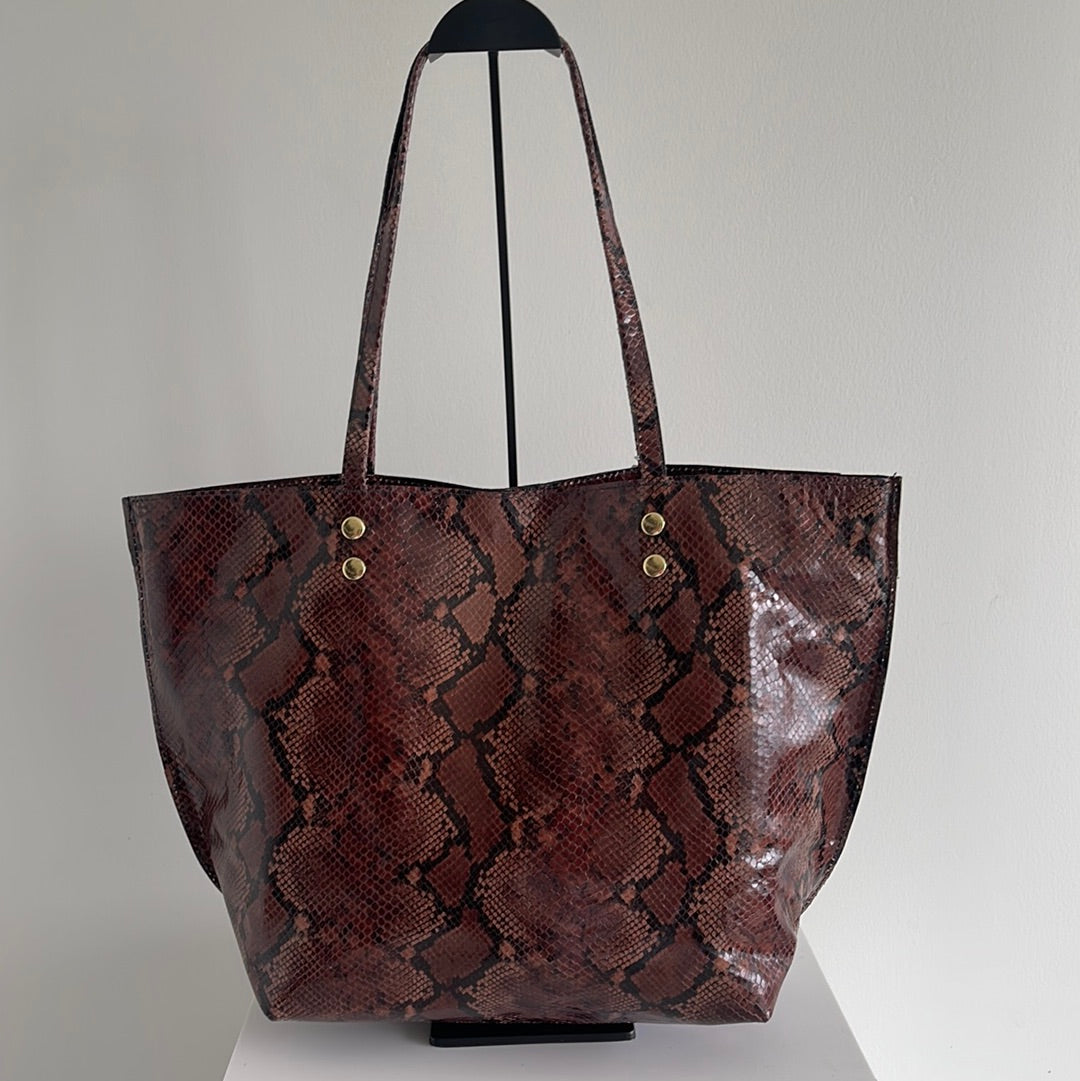 Python Embossed Tote