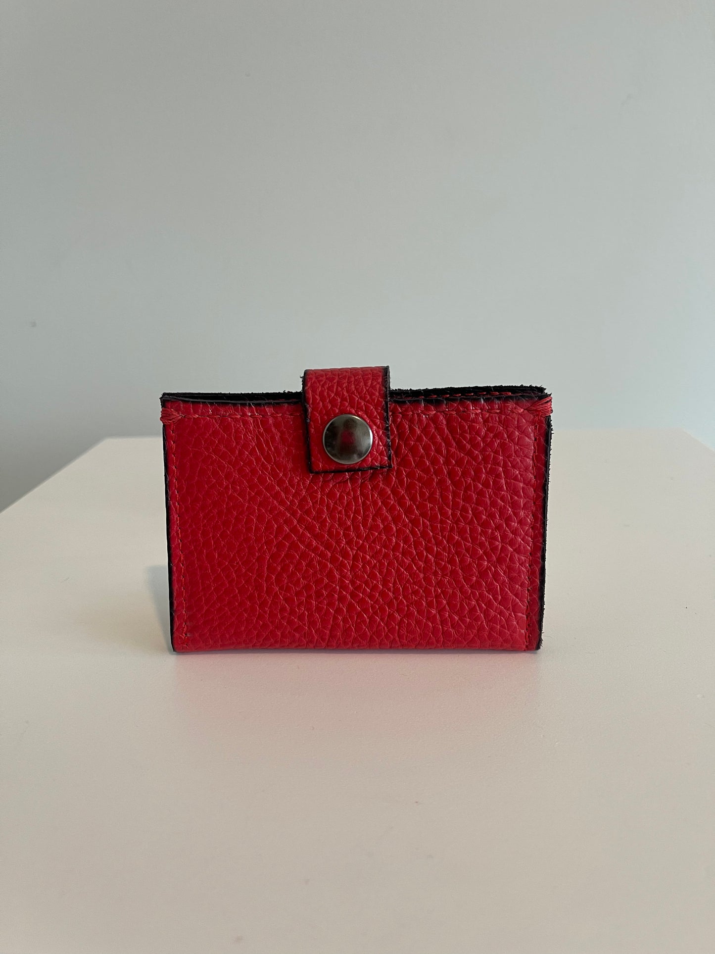 Pebble Grain Leather Card Holder