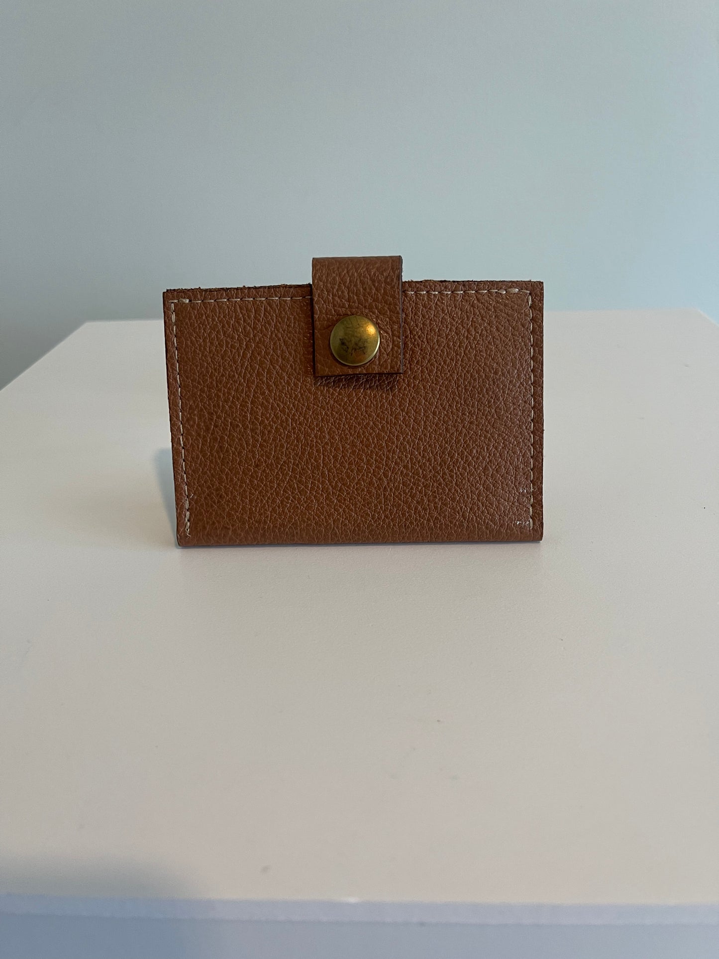 Pebble Grain Leather Card Holder