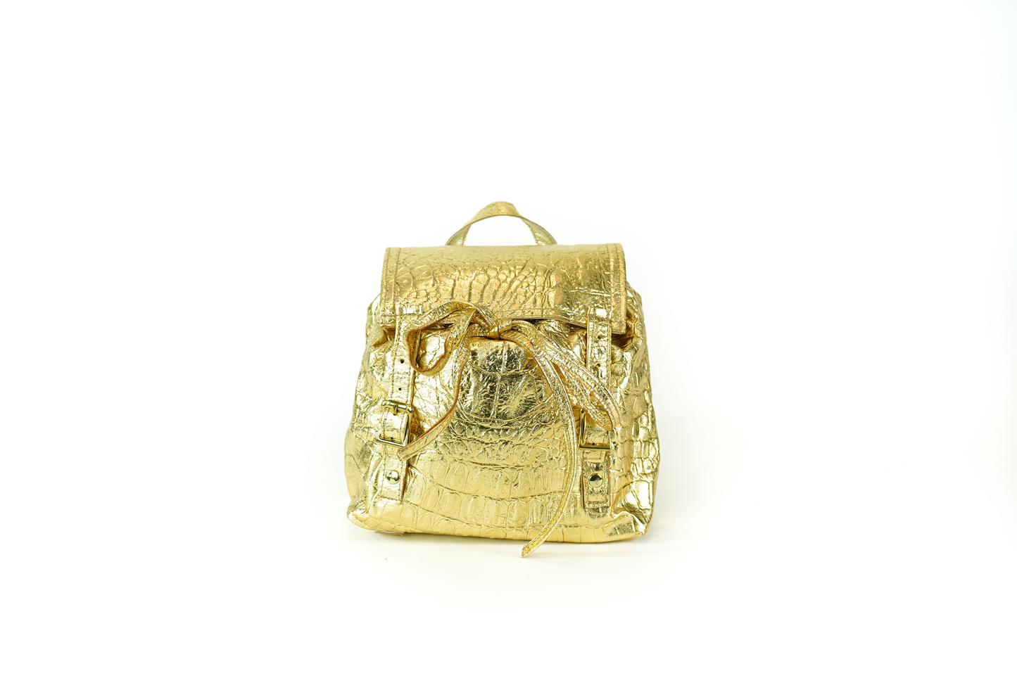 Metallic Lambskin Backpack