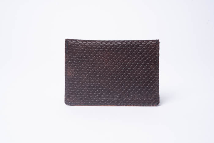 Embossed Leather Card Holder