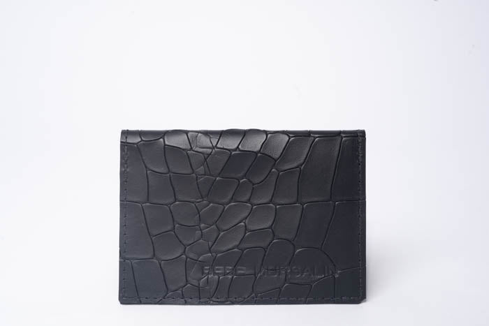 Embossed Leather Card Holder