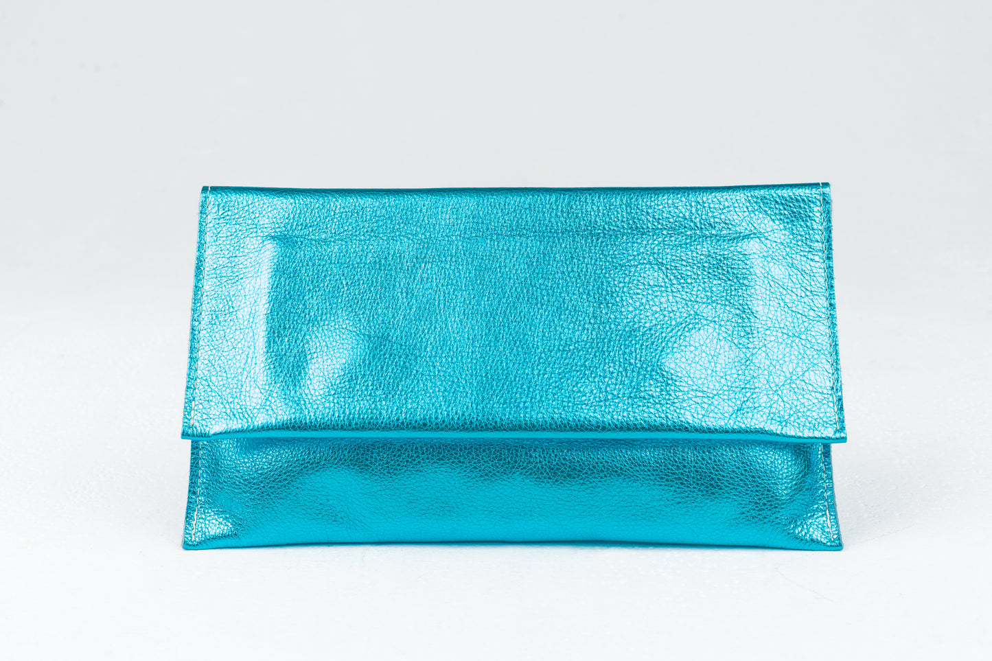 Metallic Lambskin Clutch