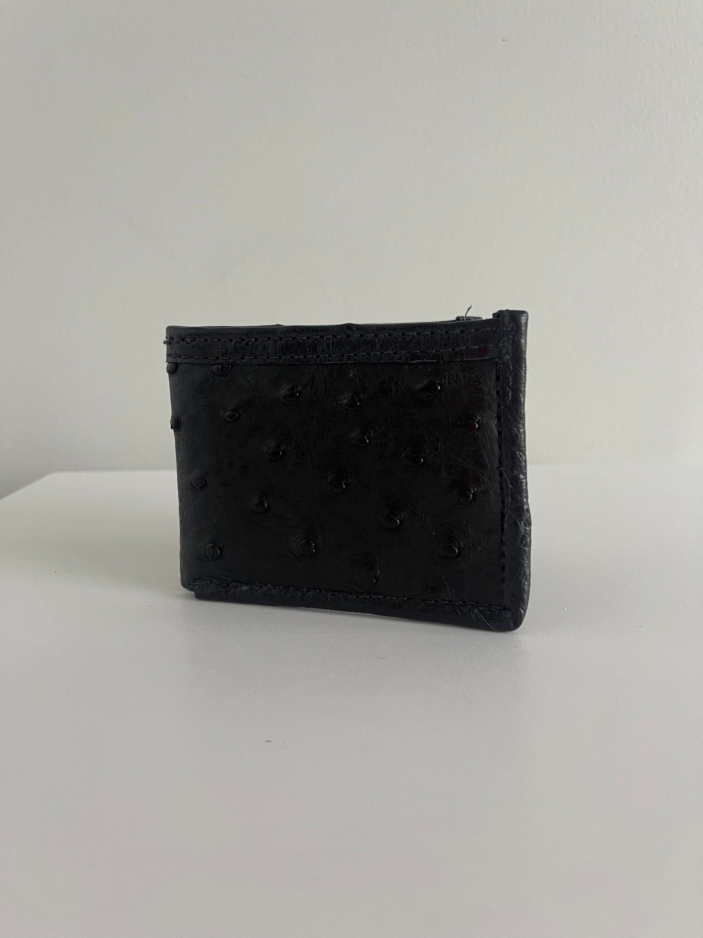 Ostrich Skin Bi-Fold Wallet